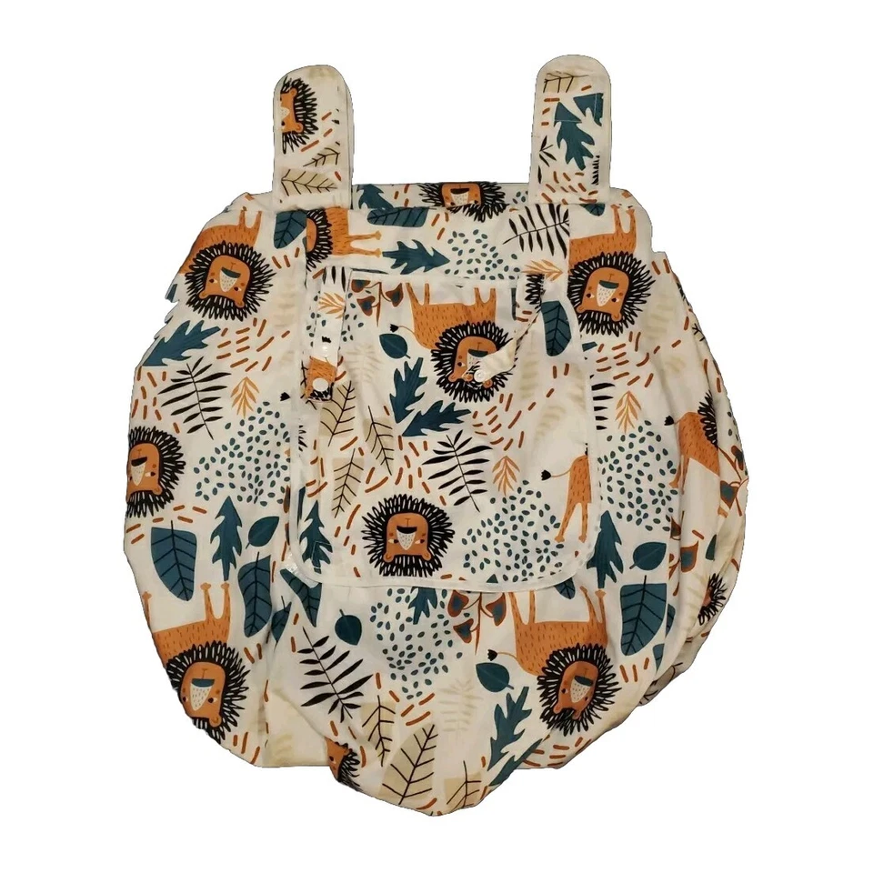 Baby Car Seat Winter Cover Lion Jungle Animal EUC - Image 1 of 4