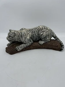 Vintage 1978 Continental Studios White Tiger Statue By Joliex? 19” See Pics - Imagen 1 de 13