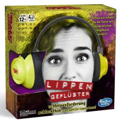 Hasbro Spiel Lippengeflüster | Partyspiel | Gesellschaftsspiel | Spiel ab 12 J. - Bild 1 von 4