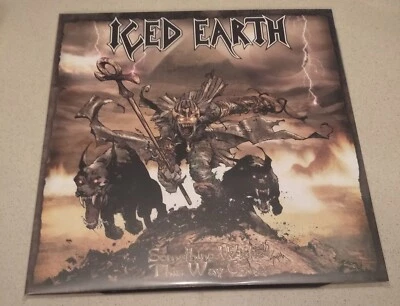 ICED EARTH - Something Wicked This Way Comes, 2 X GREEN SWAMP BEER Vinyl LP 2023 - Image 1 of 3