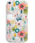 iPod Touch 7 Case,iPod Touch 6 & 5 Case,Frosted Clear Case with Flower Design...