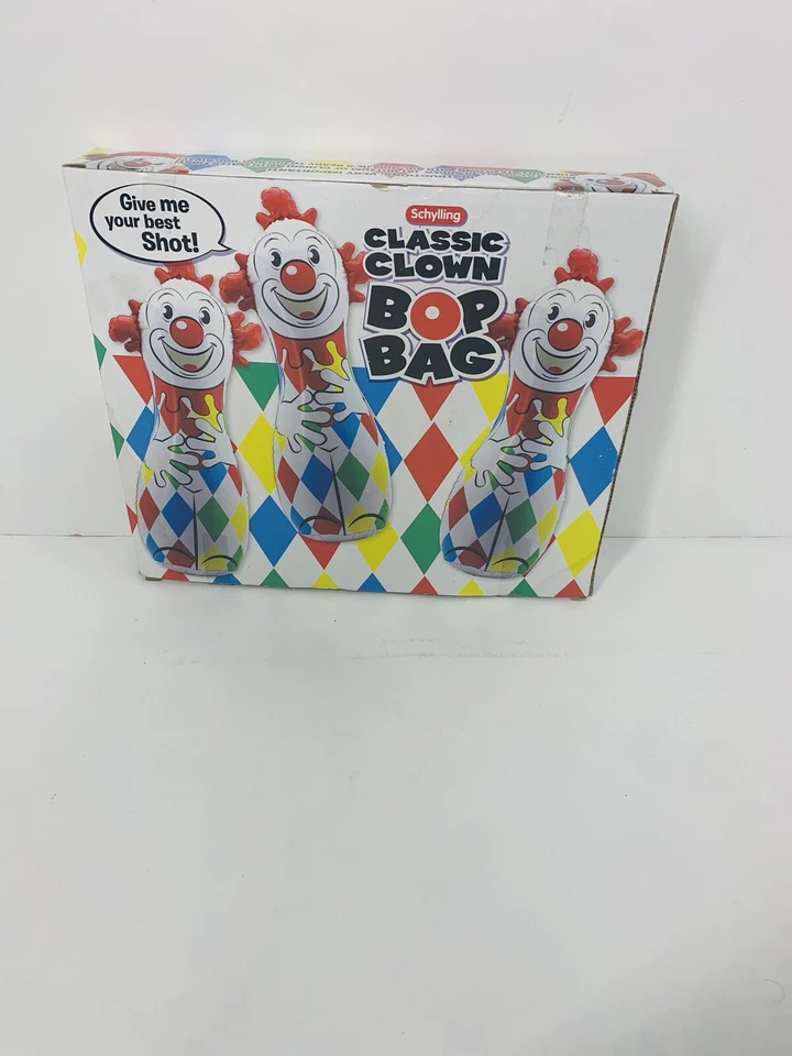 Schylling 42 Clown Bop Bag Punch Inflatable Blow up Boxing Punching Classic