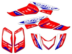 Kit de gráficos TRX 250EX 2006-2019 BINARIO rojo Senge compatible con Honda - Imagen 1 de 7