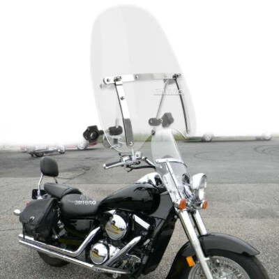 Motorcycle Windshield for 7/8'' & 1" Handlebars For Kawasaki Vulcan 1500 Classic - Image 1 of 4