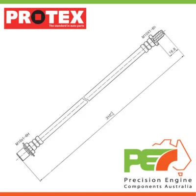 * CALIDAD SUPERIOR * Manguera hidráulica - Trasera para TOYOTA CRESSIDA MX62R Parte # H1160 Foto 1 de 4