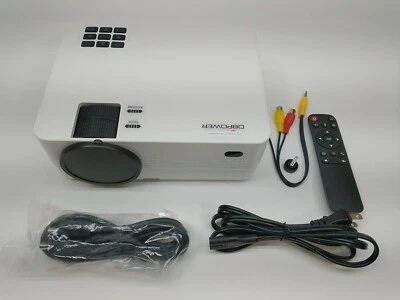 DBPOWER WiFi Bluetooth Projector Native 1080P Full HD Home Movie Theater Cinema - Image 1 of 4