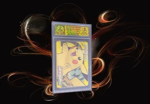 Tarjeta de batalla Pikachu 2004 Pokémon x Nintendo e+ rojo fuego y verde hoja 025/032 - Imagen 1 de 4