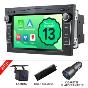 DAB+ Android 13 Autoradio GPS Navi CarPlay RDS Für Opel Astra H Corsa C D Zafira - Bild 1 von 22