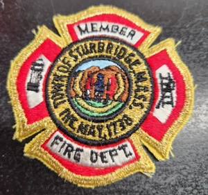 Vintage Sturbridge Mass. Fire Department Patch - Used - Picture 1 of 4