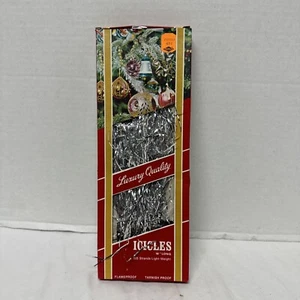 Vintage Christmas Tree Tinsel Icicles 18" Long Flame And Tarnsih Proof 500 Stran - Picture 1 of 5