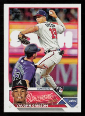 2023 Topps Vaughn Grissom #275 RC Rookie Atlanta Braves Baseball Card - Image 1 of 2