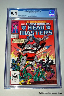 Transformers: Headmasters #1 1987 CGC 9.4 WP Marvel Comics - Image 1 of 3