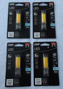 (4) Feit Electric G-9 40-Watt Equivalent Daylight (5000K) - Picture 1 of 2