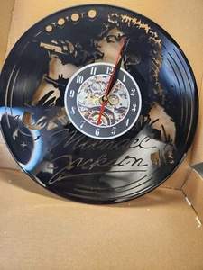 Vinyl Clock Michael Jackson Vinyl Clock Handmade Art Decor Original Gift 3953 - Picture 1 of 5