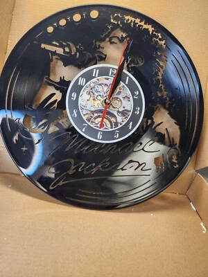 Reloj Vinilo Michael Jackson Reloj Vinilo Hecho a Mano Arte Decoración Regalo Original 3953 Foto 1 de 4