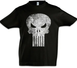 PUNISHER SKULL Kids Boys T-Shirt Insignia Logo Symbol Hero Comic Frank Castle - Picture 1 of 1