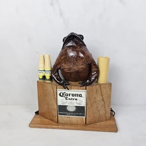 Taxidermy Mexican Folk Art Frog Toad Bartender Pen Holder - Picture 1 of 5
