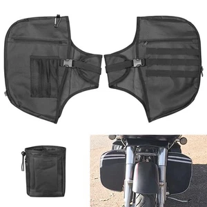 For Harley Street Electra Glide Classic 1980-23 Soft Lowers Chaps Leg Warmer Bag - Picture 1 of 8