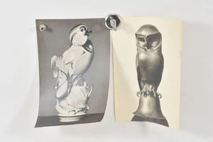 N94B74- Max Esser (1885-1945) 2x Fotografía Figura Meissen Böttger ambos firmados - Imagen 1 de 12