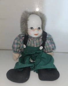 Vintage Artmark Chicago Porcelain Face Clown Doll Soft Body Unique - Picture 1 of 5