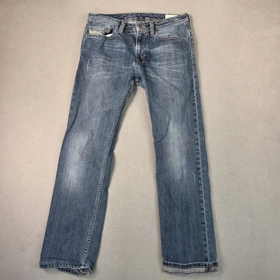 Jeans Diesel Niños 14 Azul Ajustado Recto Safado JSP12 Elástico Cremallera Bolsillos Traseros Foto 1 de 4
