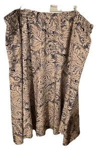 CJ Banks Floral 100% Cotton Skirt Elastic Waist Lined Women's Plus Size 3X. WB9 - Picture 1 of 4
