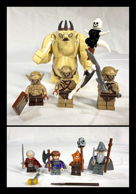 Lego The Hobbit Lord of the Rings 79010 8 Minifigures Only. Goblin King Dwarves