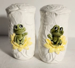 Salero y pimentero vintage Neil The Frog 1976 Sears - Imagen 1 de 4