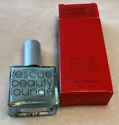 Esmalte de uñas de lujo Rescue Beauty Lounge azul electro glaciar retirado nuevo Foto 1 de 4
