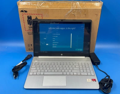 HP Laptop 15-ef1001ds 3150U 8GB 256GB BT5 WiFi6 15.6T W11H 9SV60UA#ABA - Image 1 of 3