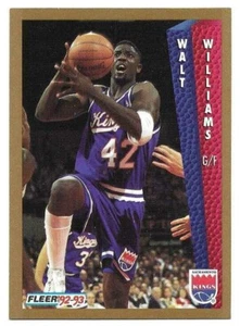 WALT WILLIAMS 1992-93 FLEER ROOKIE CARD NEAR MINT+ CONDITION - Picture 1 of 2