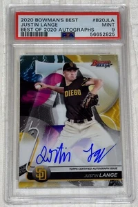 Justin Lange 2020 Bowman's Best of '20 Auto Autograph #B20JLA Padres PSA 9 - Picture 1 of 2