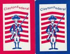 SOLDIER - CLAYTON FEDERAL - set of 2  single VINTAGE playing cards