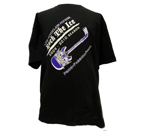 Los Angeles Kings Hockey Pride Passion Power Rock the Ice Guitar NHL T-Shirt C28 Cover