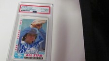 1982 Topps Fernando Valenzuela signed Card PSA Certified