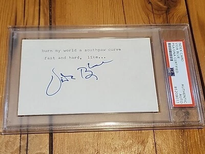 Tarjeta de índice Vida Blue firmada automática PSA/ADN TODOS los descendientes *LEER* Foto 1 de 3