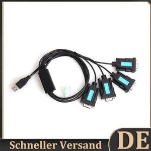 4 Port USB auf RS232 RS-232 9-Pin DB9 Serielles Kabel PL2303 Chipsatz Stecker A - Bild 1 von 8