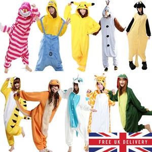 Unisex Adult Animal Onesie36 Kigurumi Pyjamas Fancy Dress  Cosplay Costume UK - Picture 1 of 58