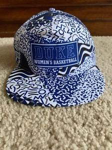 Duke Womens Basketball Blue Devils Snapback Hat All Over Print NCAA - Picture 1 of 5