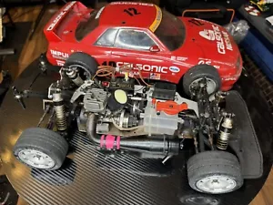 Kyosho 2 speed Skyline GTR Fw02 Discontinued Almost RTR OS Max Bridgestone Tires - Picture 1 of 23