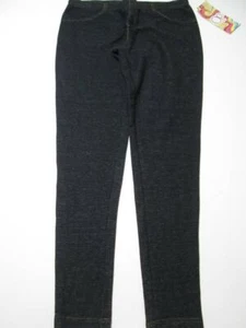 NWT OP Youth Girls Size M Denim Knit Legging Navy Stretch Pull On Comfort Casual - Picture 1 of 6