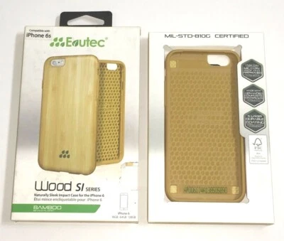 Evutec Wood SI Snap Case Apple iPhone 6 6s 4.7 bamboo AP-006-SI-WA1 ✅❤️️✅❤️️ NEW - Image 1 of 3