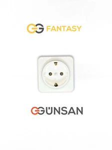 Gunsan Aufputz Steckdose Weiß Fantasy 16A 250V Günsan NEU - Bild 1 von 3