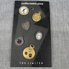 Lot Of 6 Vintage Pins 80s  Clock / Time themed - New - From The Limited