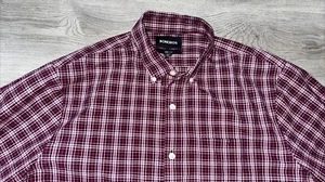 Bonobos Mens Standard Fit Plaid Shirt Large Pink 100% Cotton Long Sleeve - Imagen 1 de 10