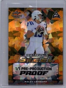 Riley Leonard 2024 Leaf Football 1/1 Pre Production Proof - Afbeelding 1 van 1