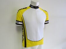 Verge Men's Large Short Sleeve Cycling Jersey Yellow/White New