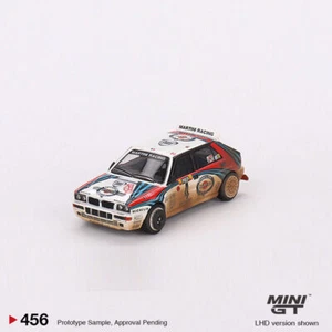 1:64 MINI GT Lancia Delta HF EVO 1992 Rally MonteCarlo Martini Racing Model Toys - Picture 1 of 17