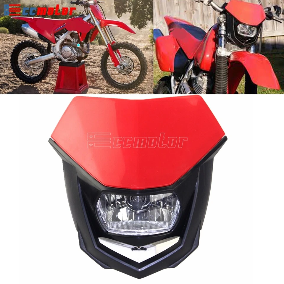 Dirt Bike Headlight Lamp w/ Fairing For HONDA CR125 250 CRF 250 450 FMX XR 650 - Image 1 of 4