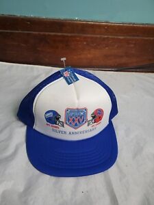 Vintage 90's Superbowl XXV Headwear Hat Cap Giants vs Bills Officially Licensed 